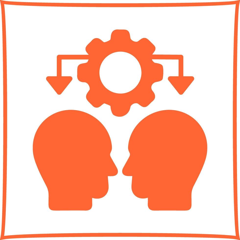 Conflict Management Icon Design vector