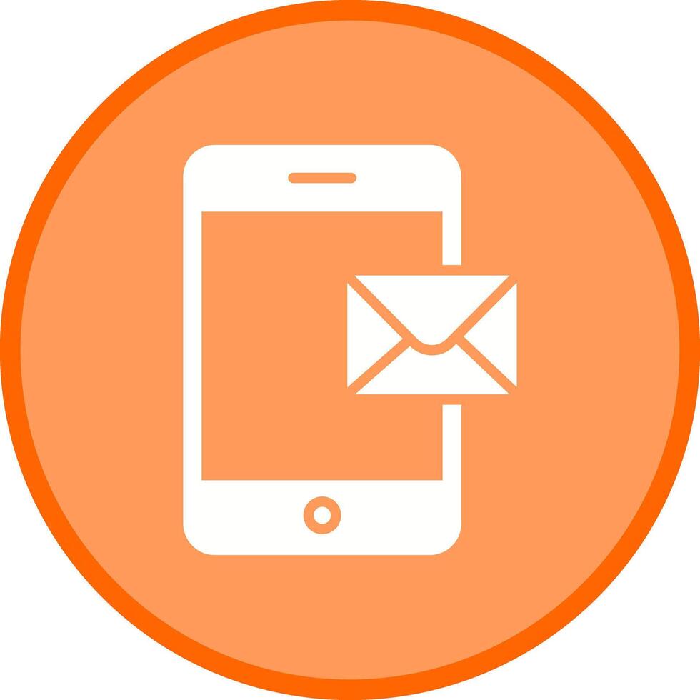 Mobile E-mail Icon Design vector