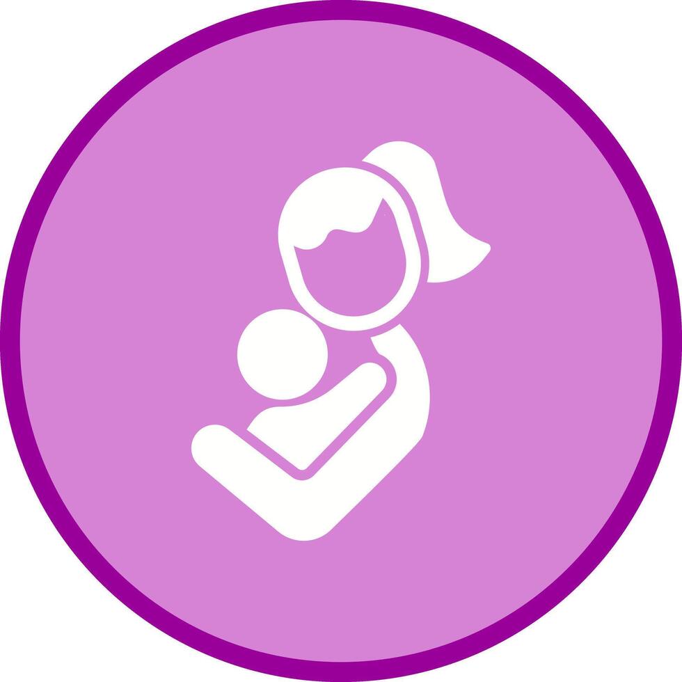 Mother and Child Icon Design vector