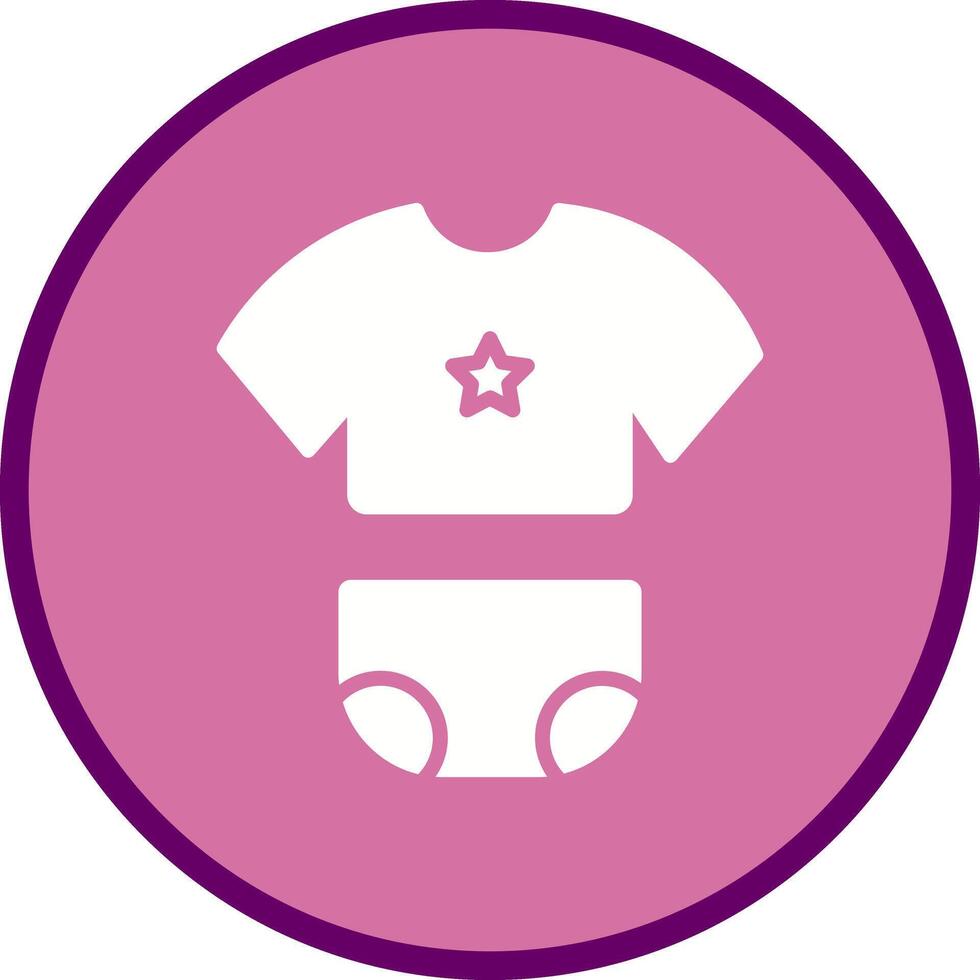 Baby Clothes Icon Design vector