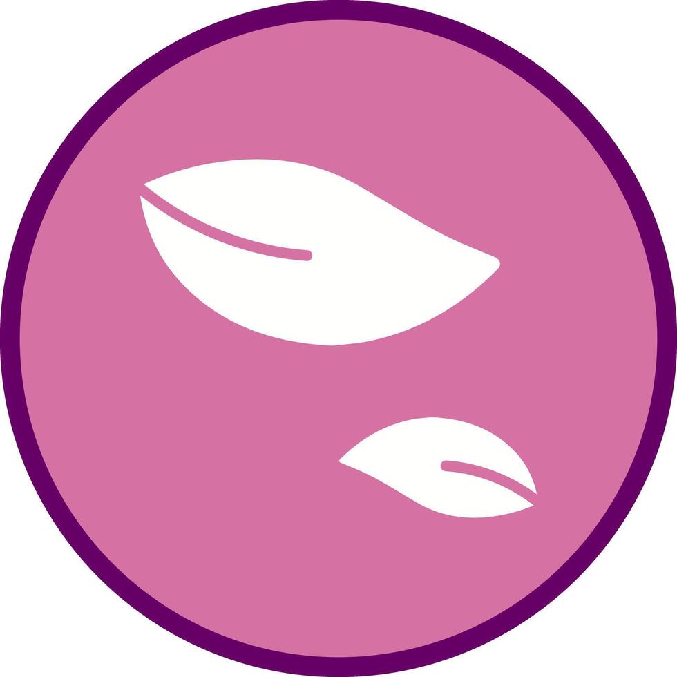 Leaf Fluttering in Wind Icon Design vector