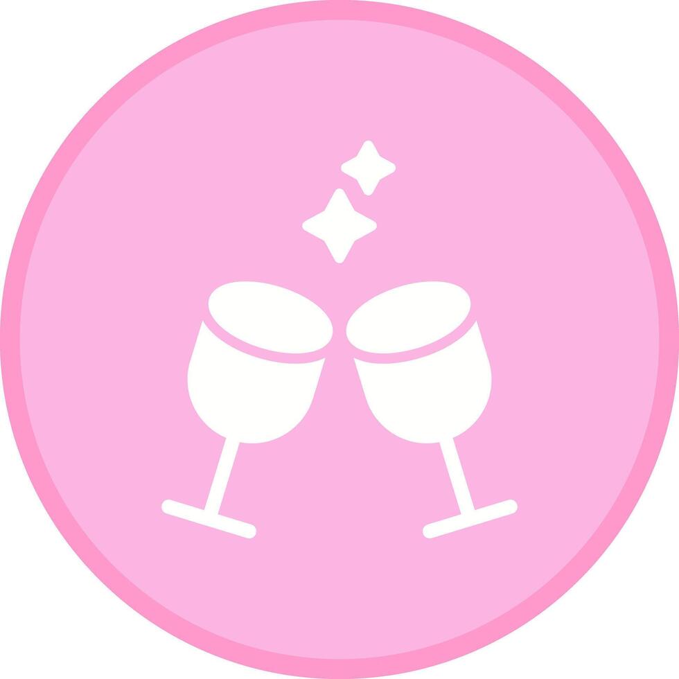 Wine Glasses Icon Design vector