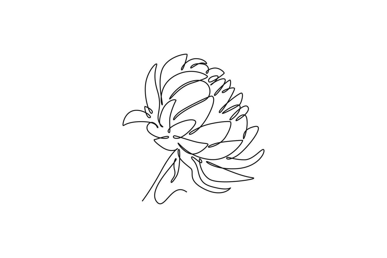 beauty fresh dahlia for home wall decoration poster art vector