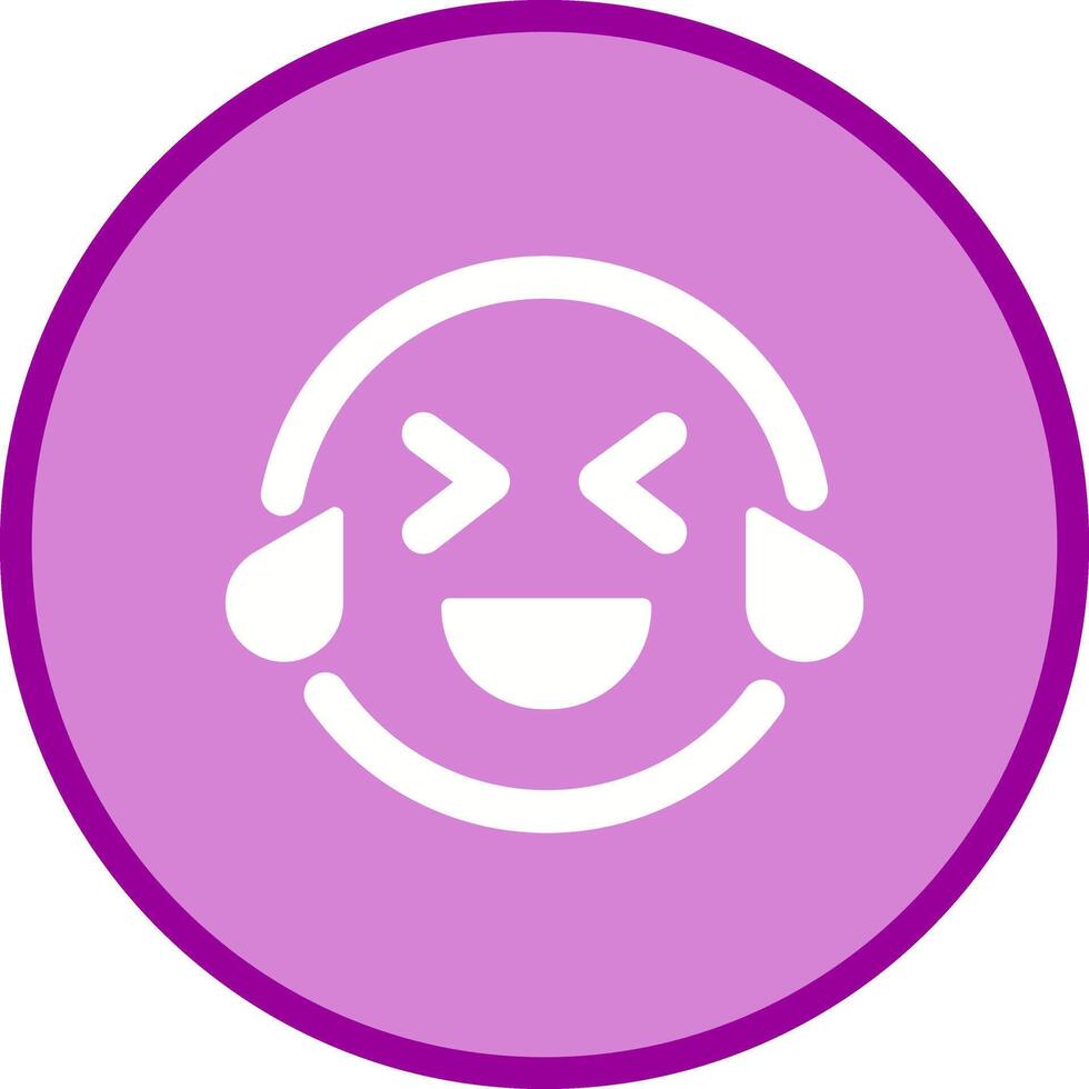 Face with Tears of Joy Icon Design vector