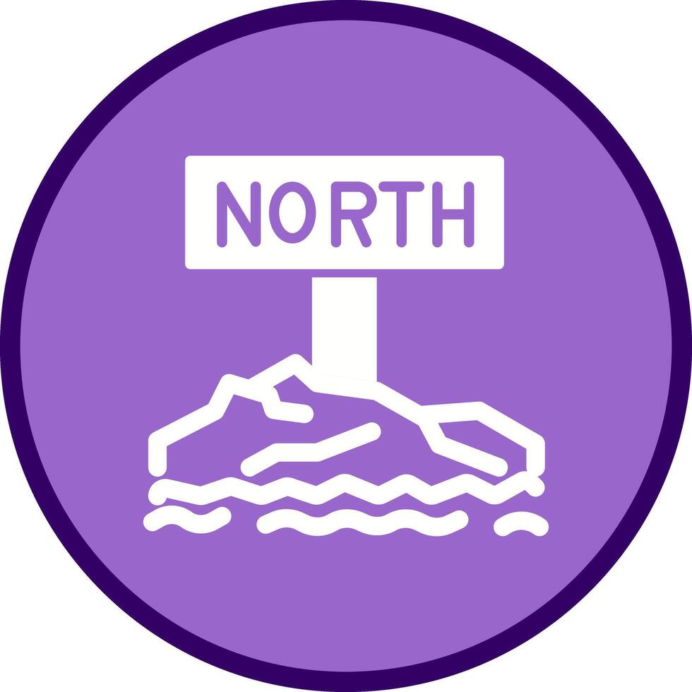 Northpole Icon Design vector