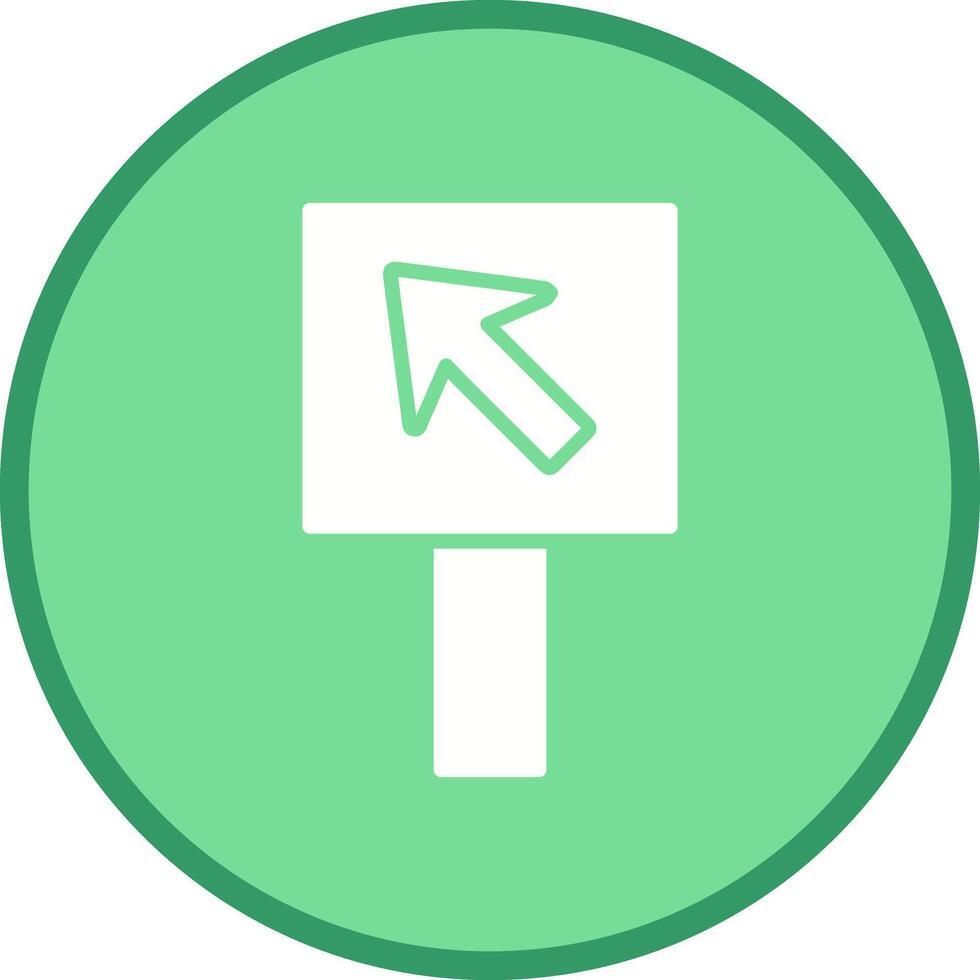 Diagonal Up Left Arrow Icon Design vector