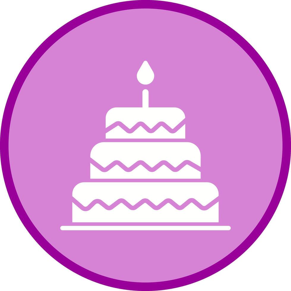 Cake Topper Icon Design vector