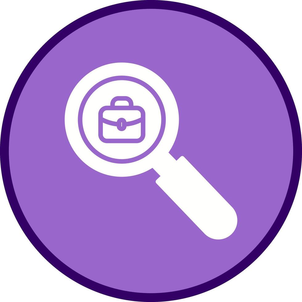 Job Hunting Icon Design vector