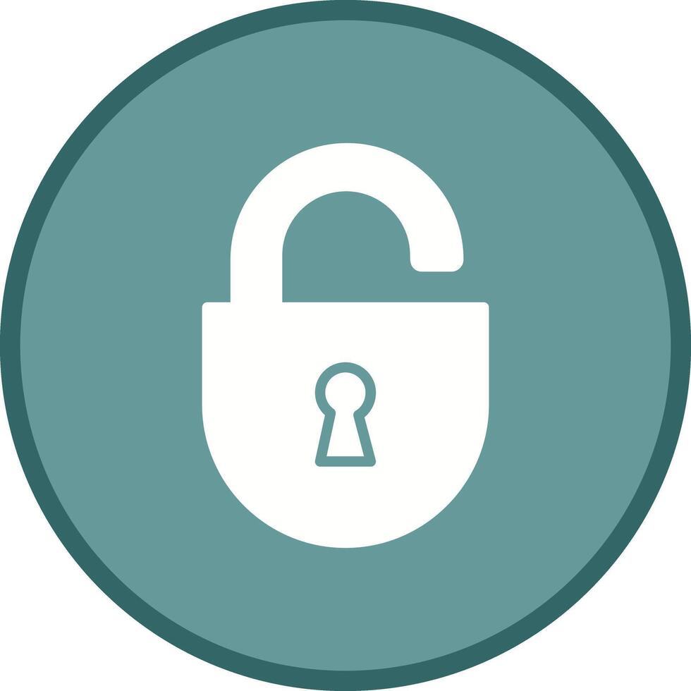 Open Lock Icon Design vector
