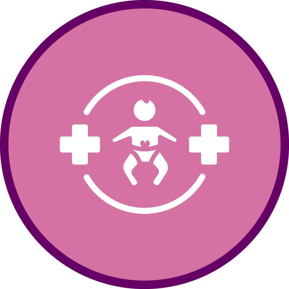 Pediatric Care Icon Design vector