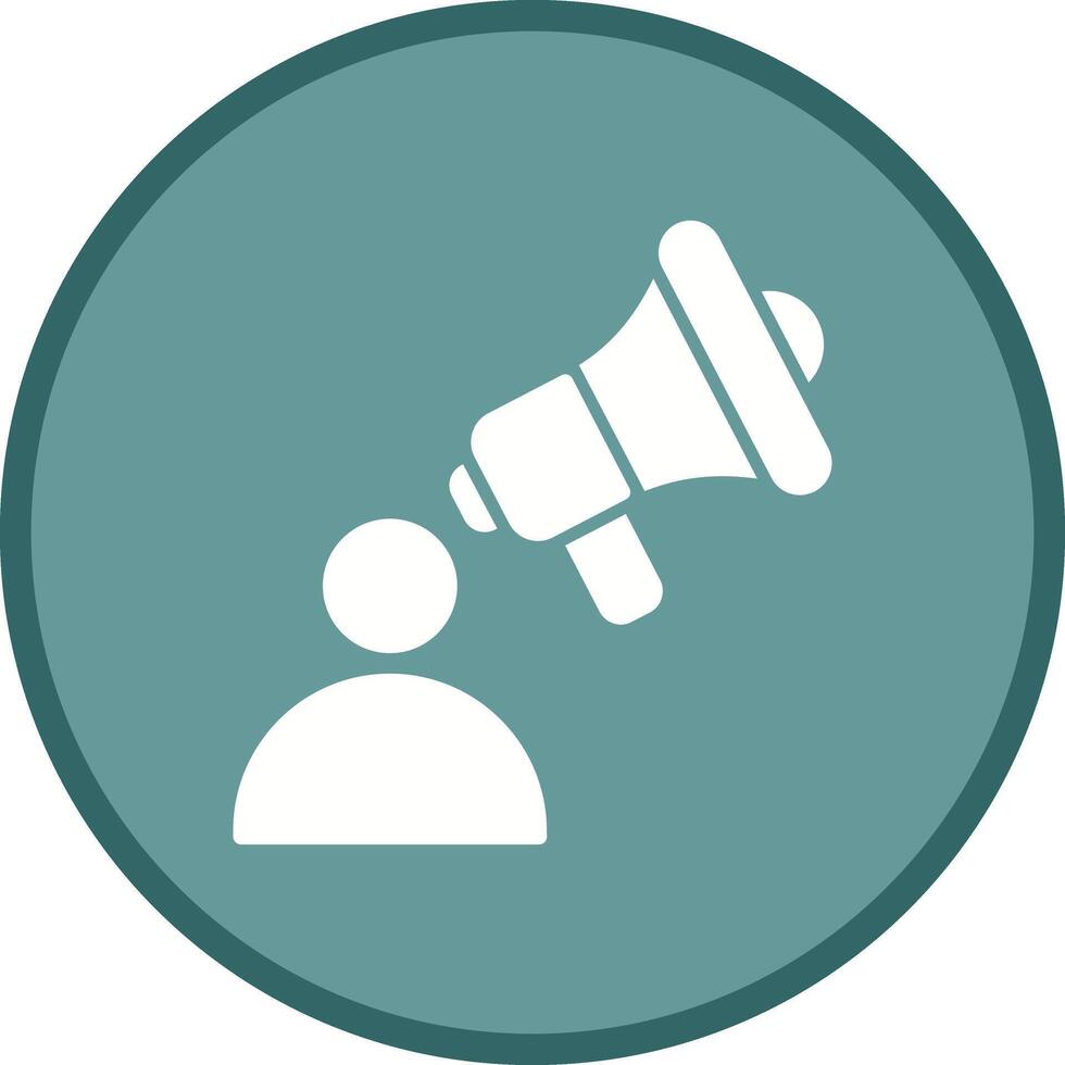 Advertiser Icon Design vector