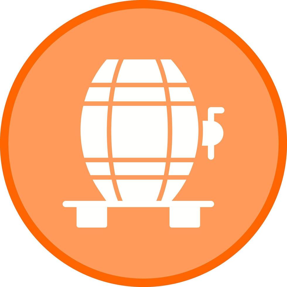 Wine Cask Icon Design vector