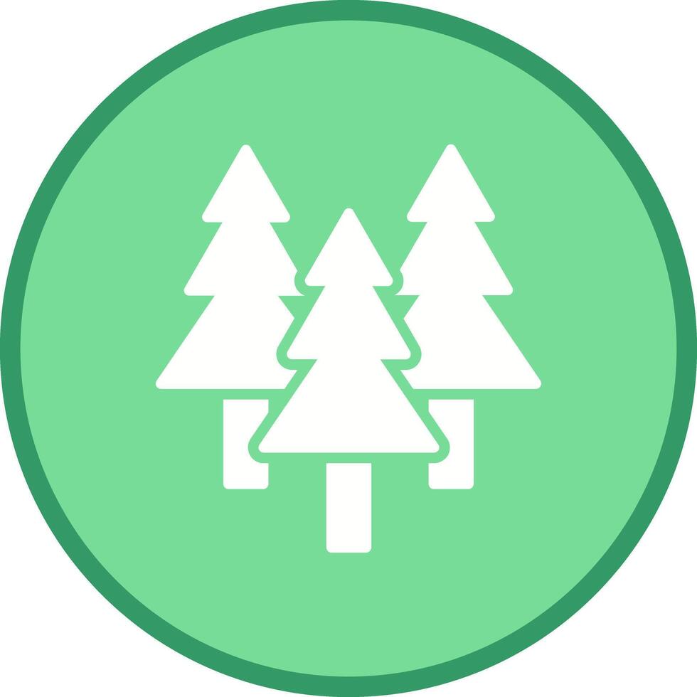 Evergreen Tree Icon Design vector