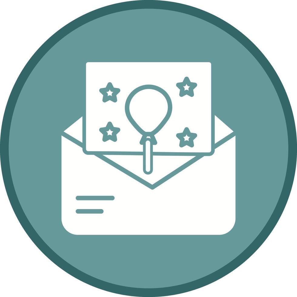 Party Invitation Icon Design vector
