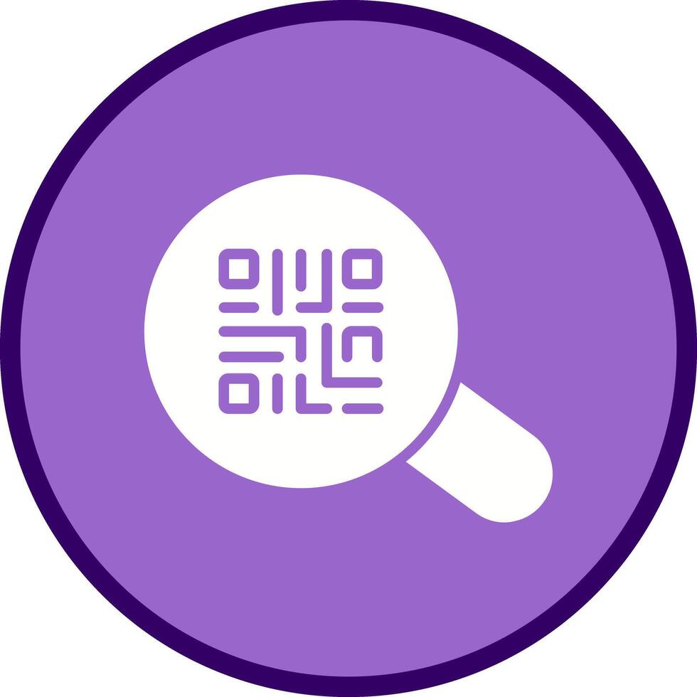 QR Code App Icon Design vector