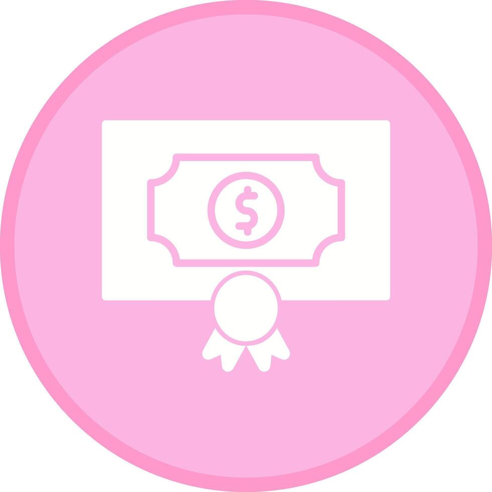 Money Prize Icon Design vector