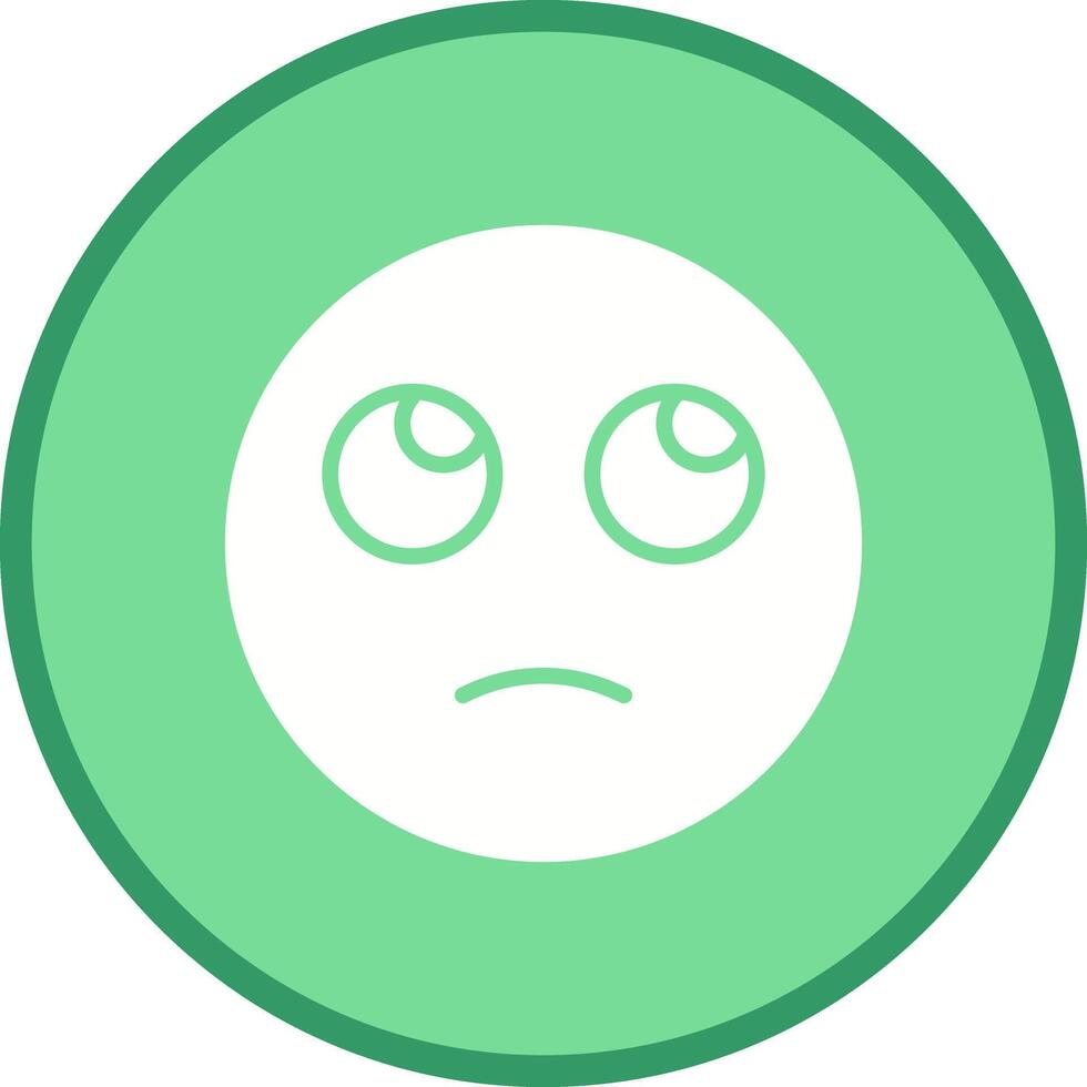 Face with Rolling Eyes Icon Design vector