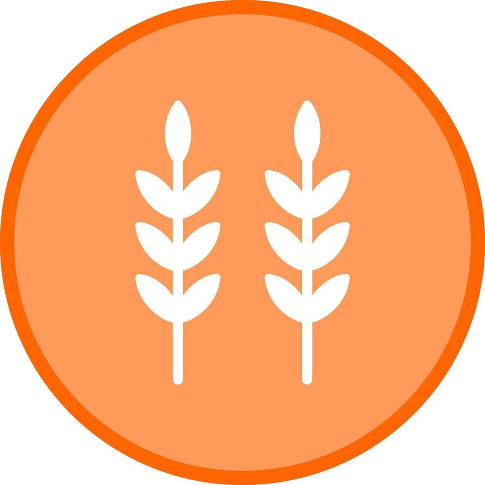 Sheaf of Rice Icon Design vector