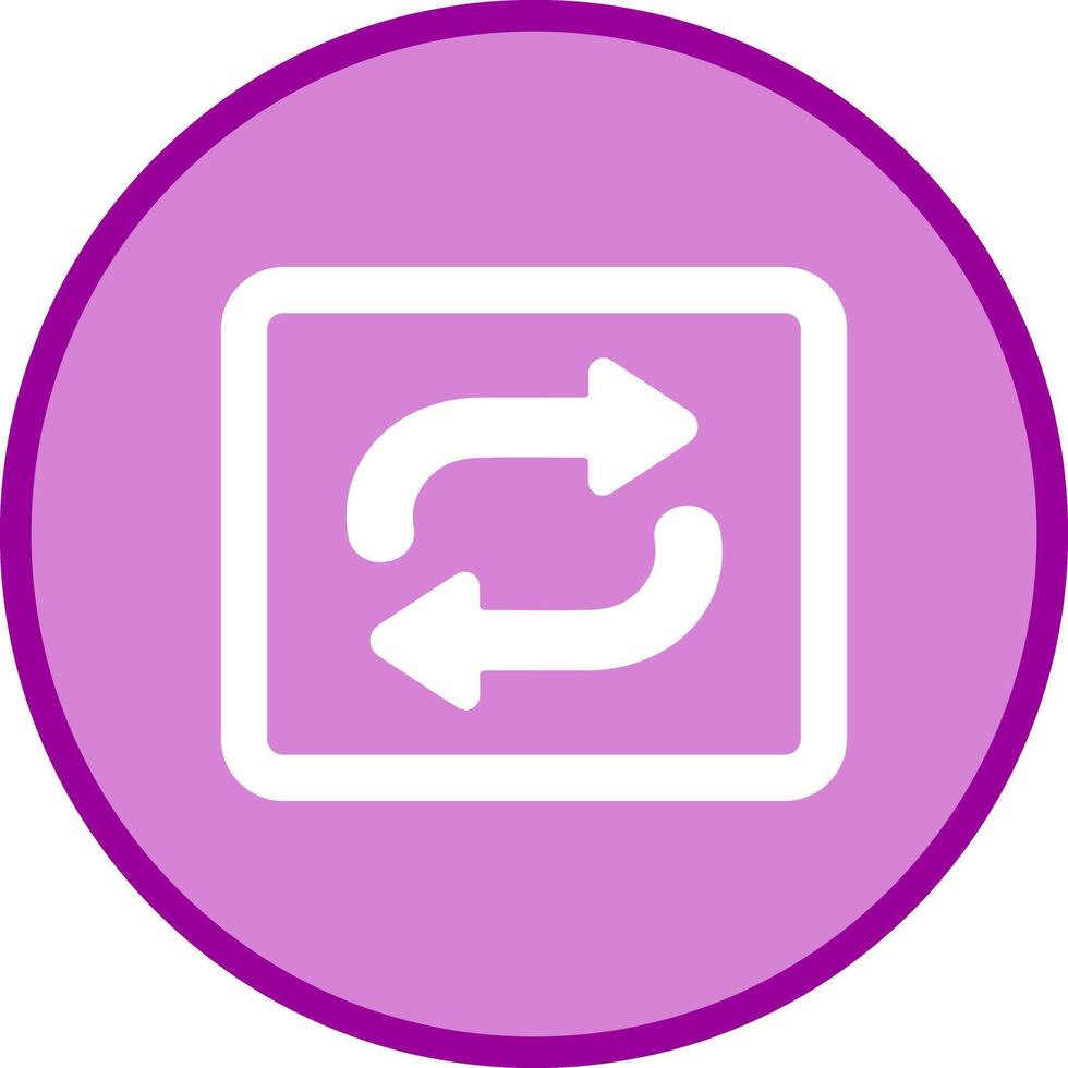 Repeat Button Icon Design vector