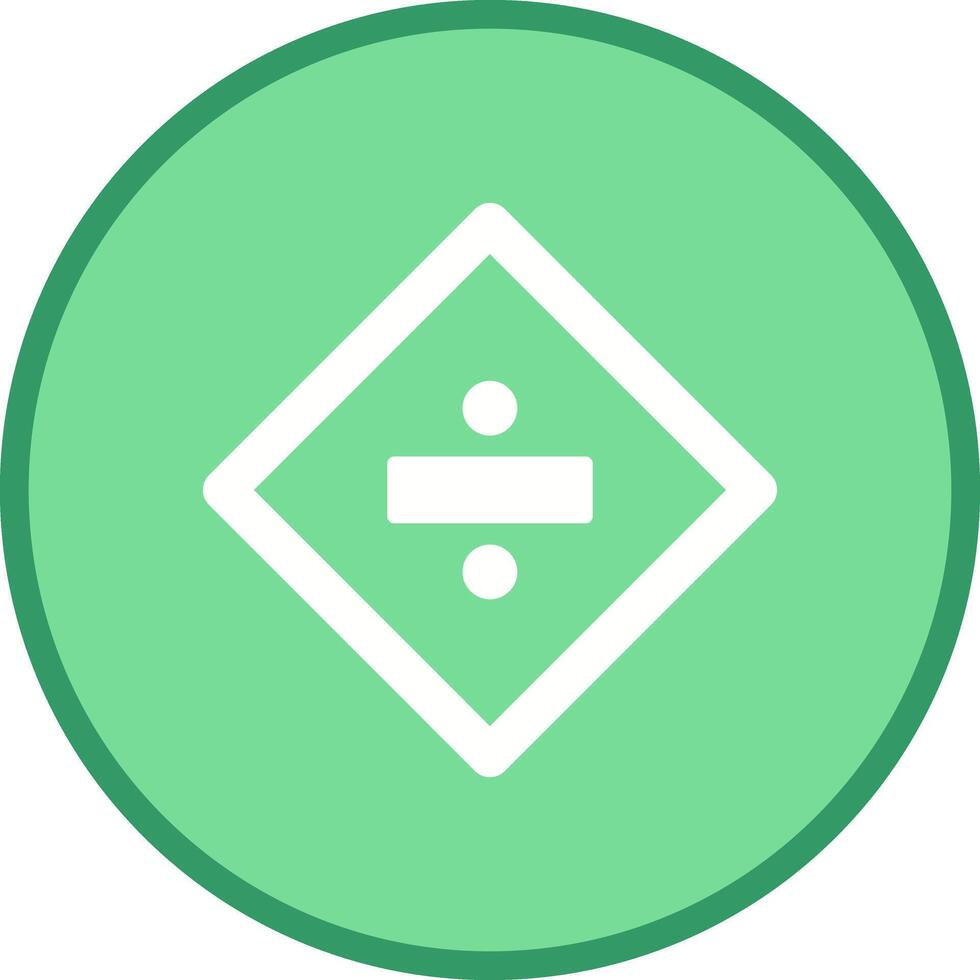 Division Sign Icon Design vector