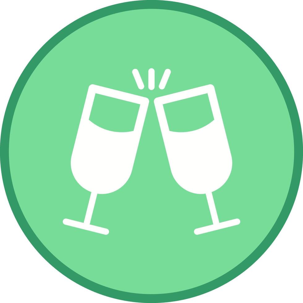 Wine Cheers Icon Design vector