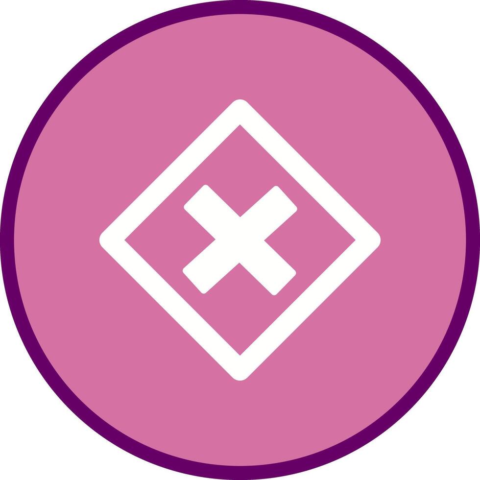Multiplication Sign Icon Design vector