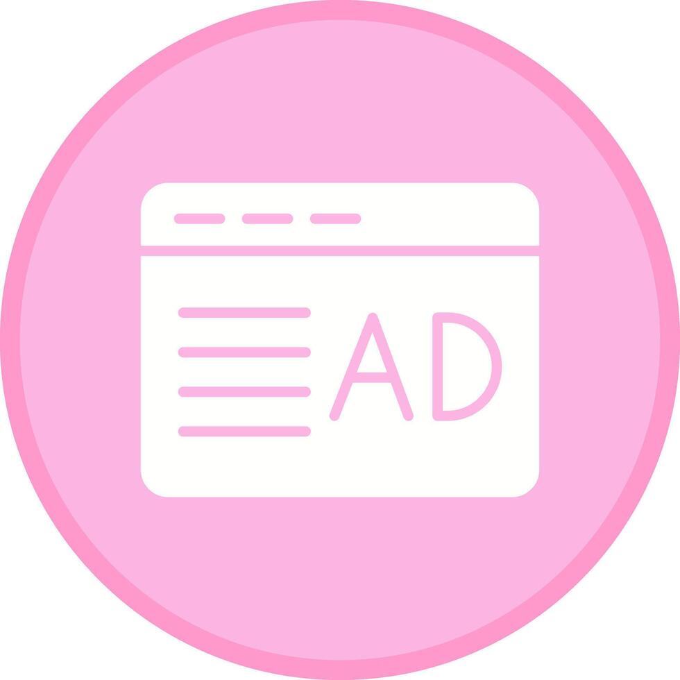 Ad Placement Icon Design vector