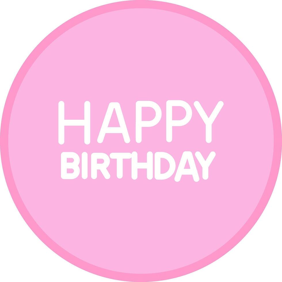 Happy Birthday Sign Icon Design vector