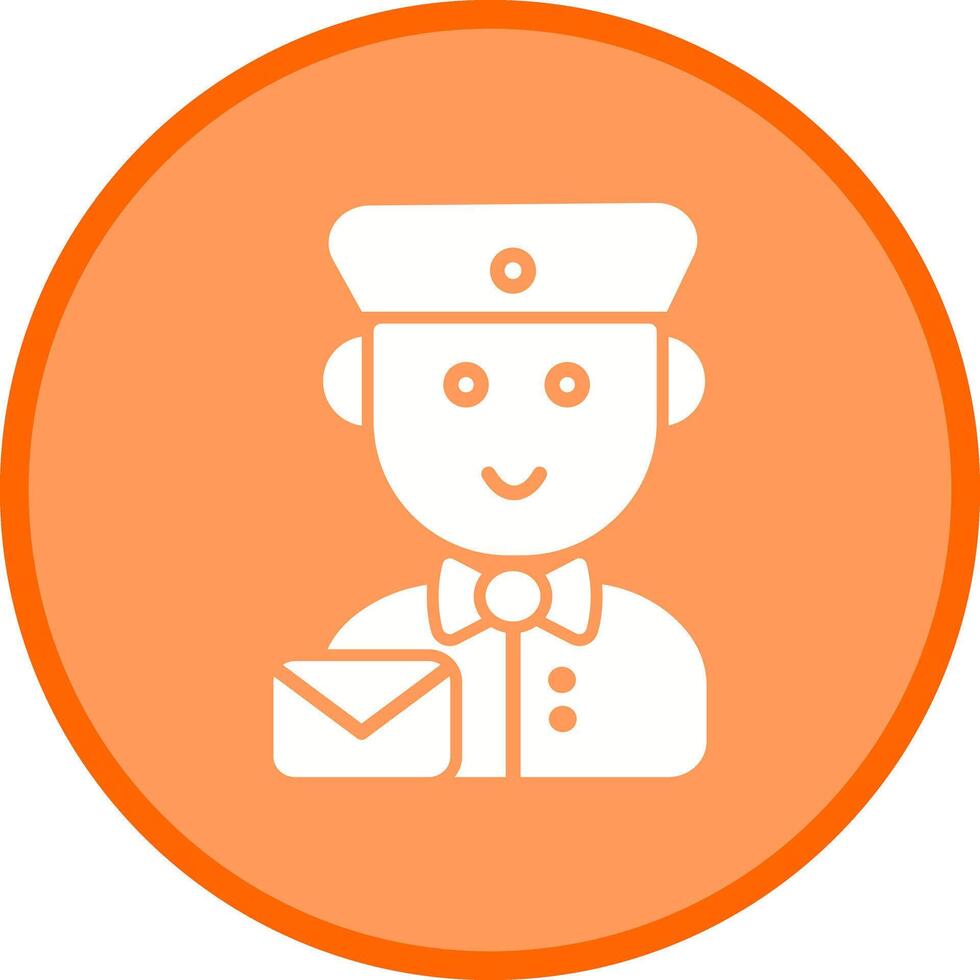 Mail Carrier Icon Design vector