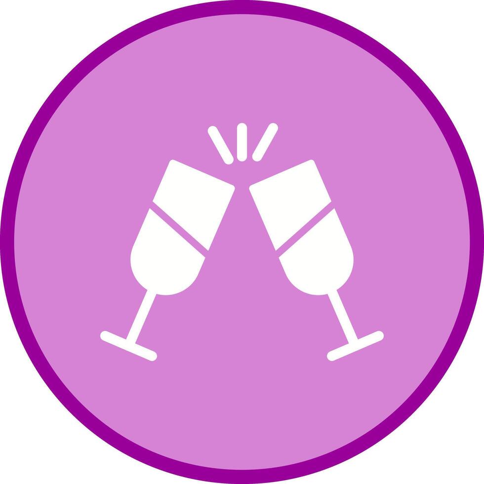 Champagne Toast Icon Design vector