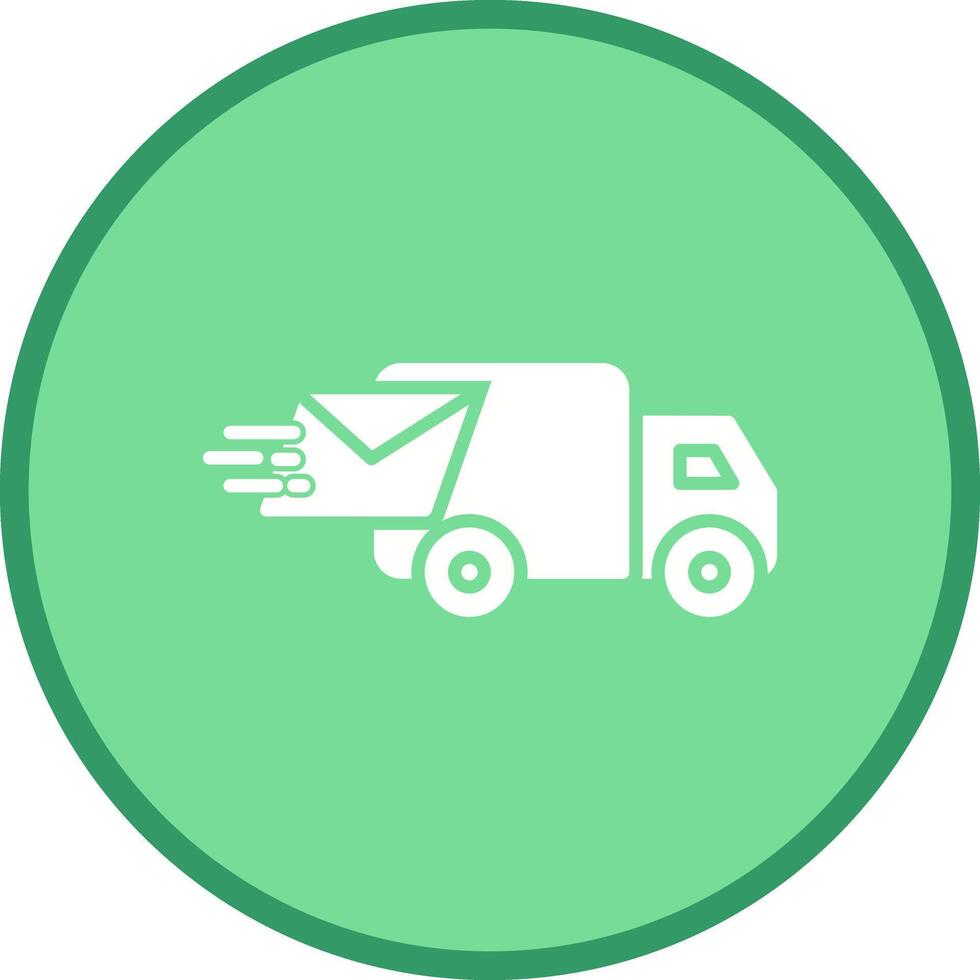 Mail Truck Icon Design vector