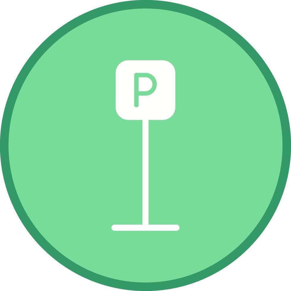 P Button Icon Design vector