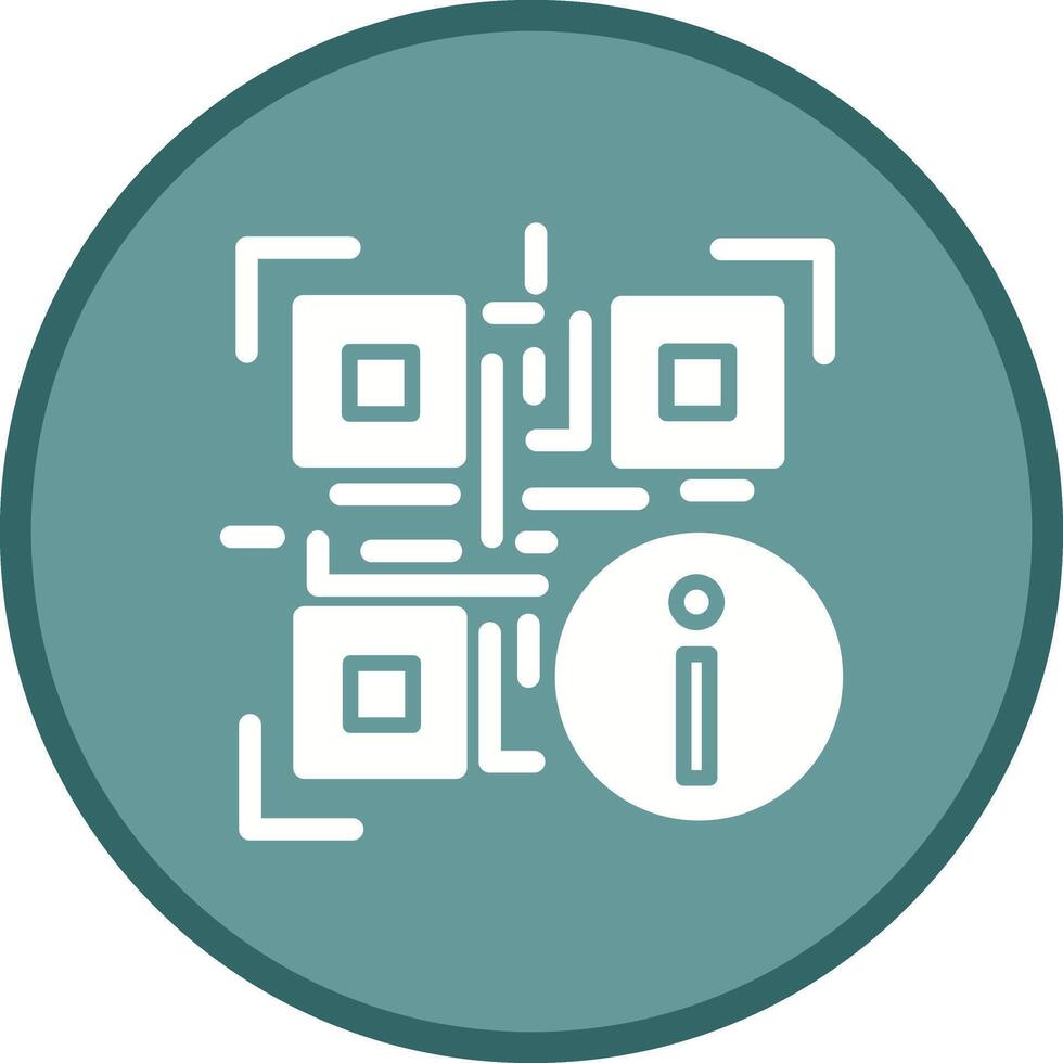QR Code Information Icon Design vector