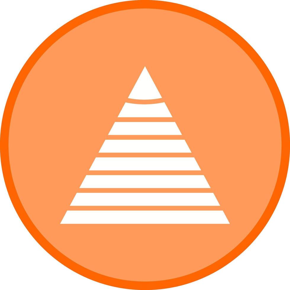 Pyramid Graph Icon Design vector