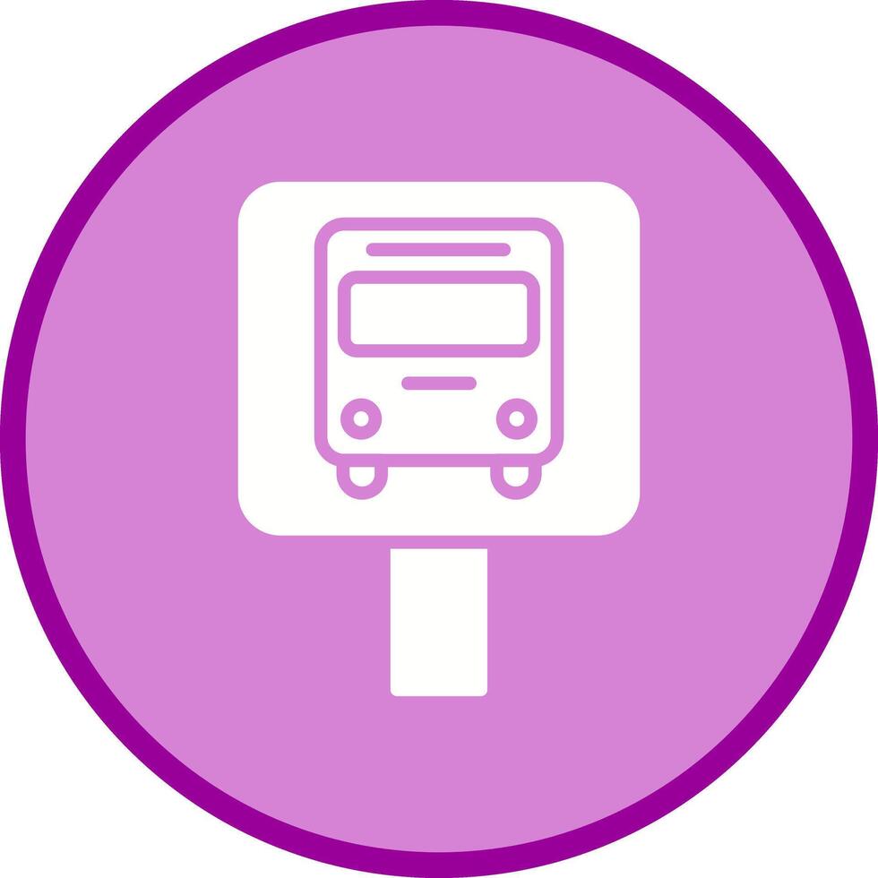 Bus Stop Icon Design vector