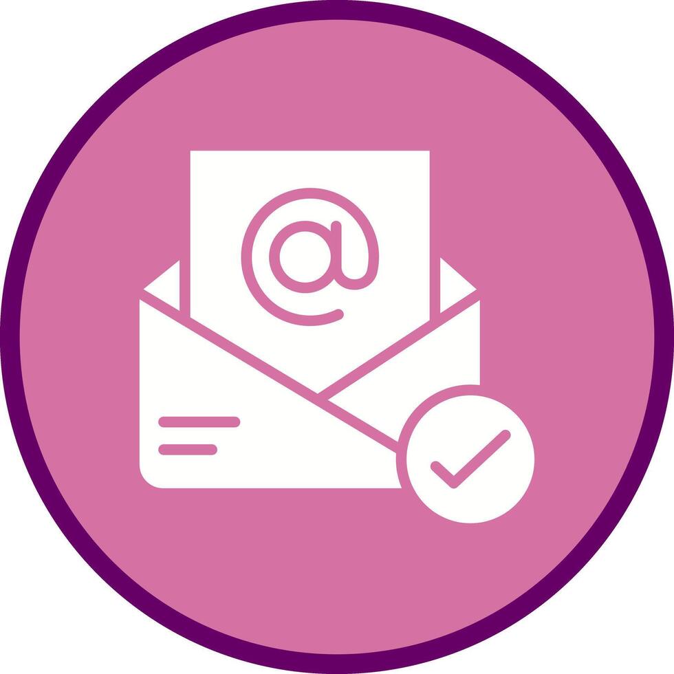 Registered Mail Icon Design vector
