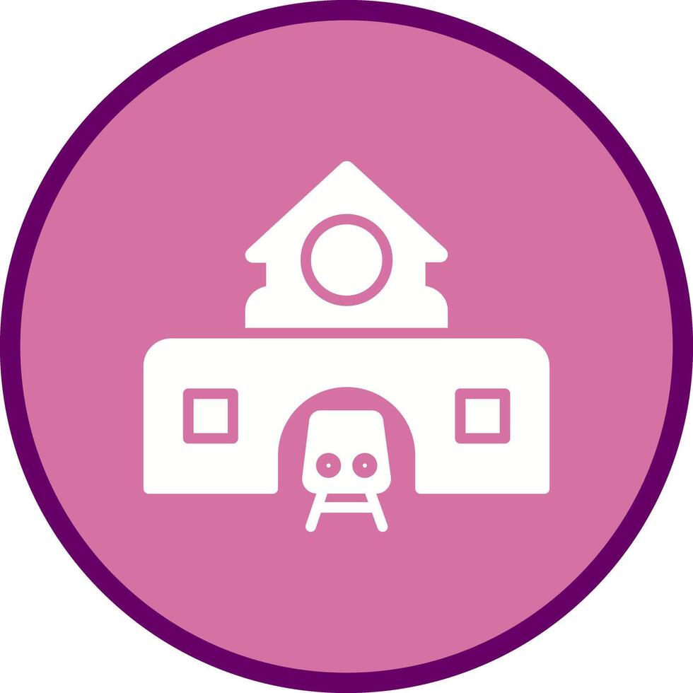 Train Station Icon Design vector
