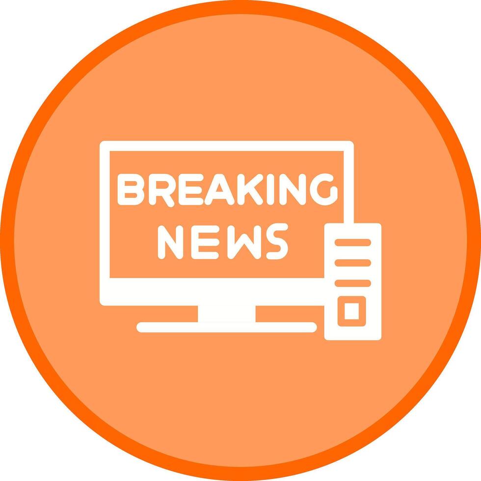 Breaking Story Icon Design vector