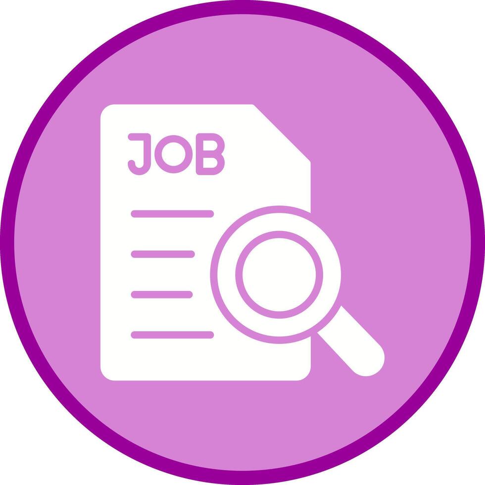 Job Search Icon Design vector