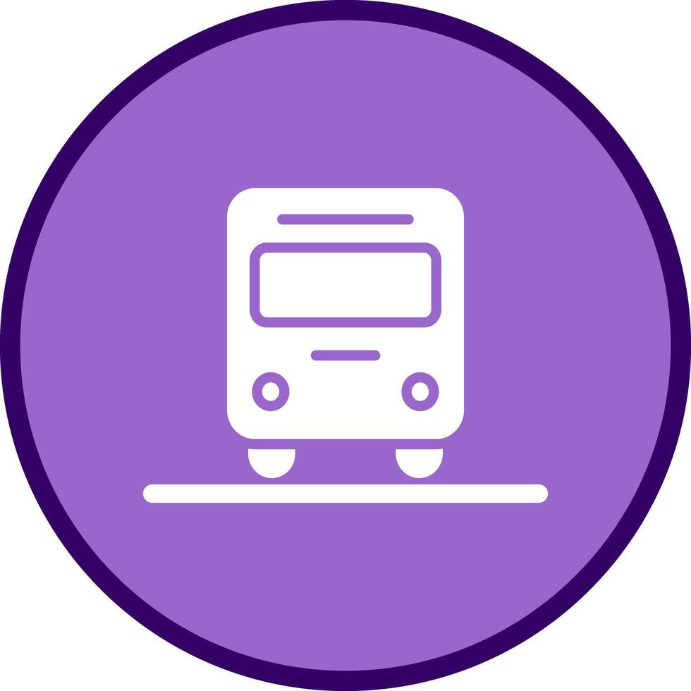 Oncoming Bus Icon Design vector