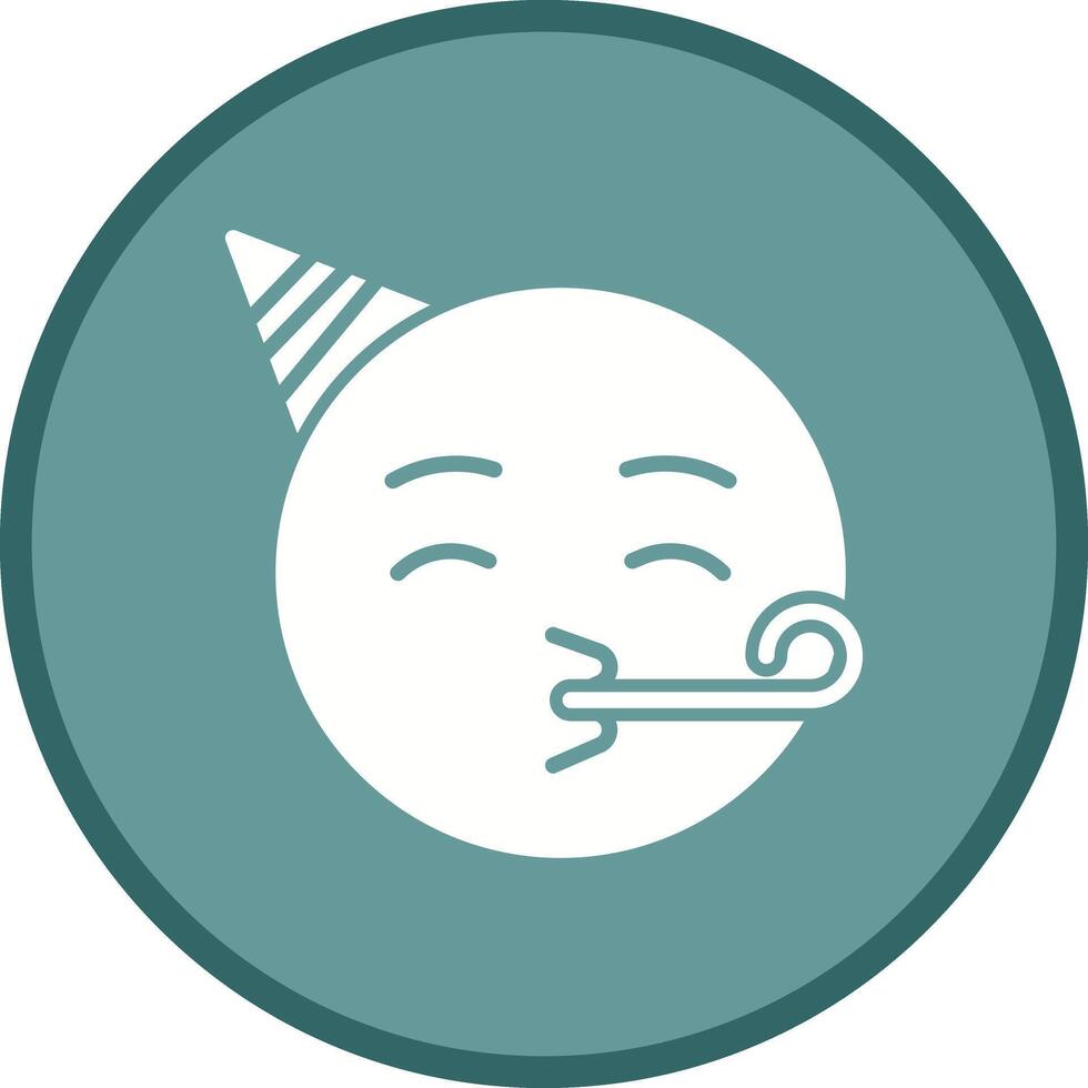Partying Face Icon Design vector