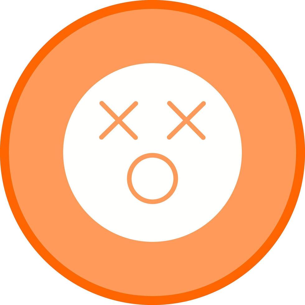 Dizzy Face Icon Design vector