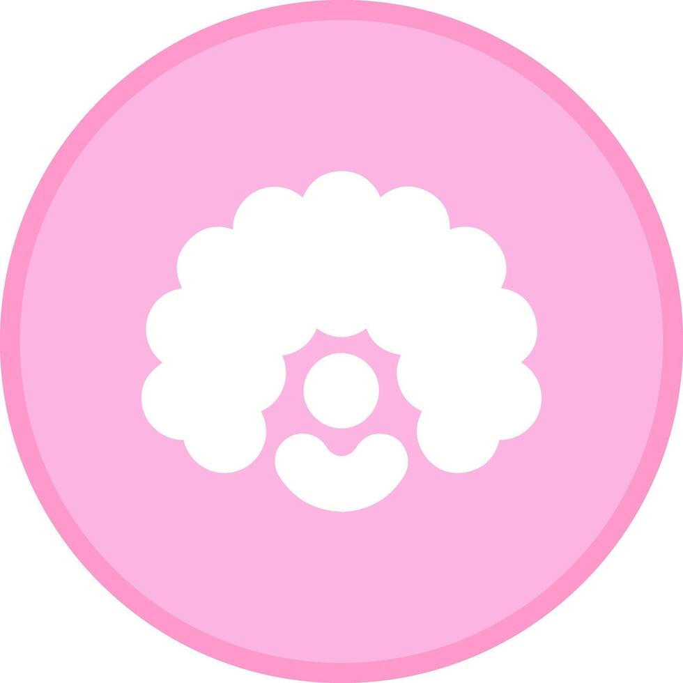 Clown Wig Icon Design vector