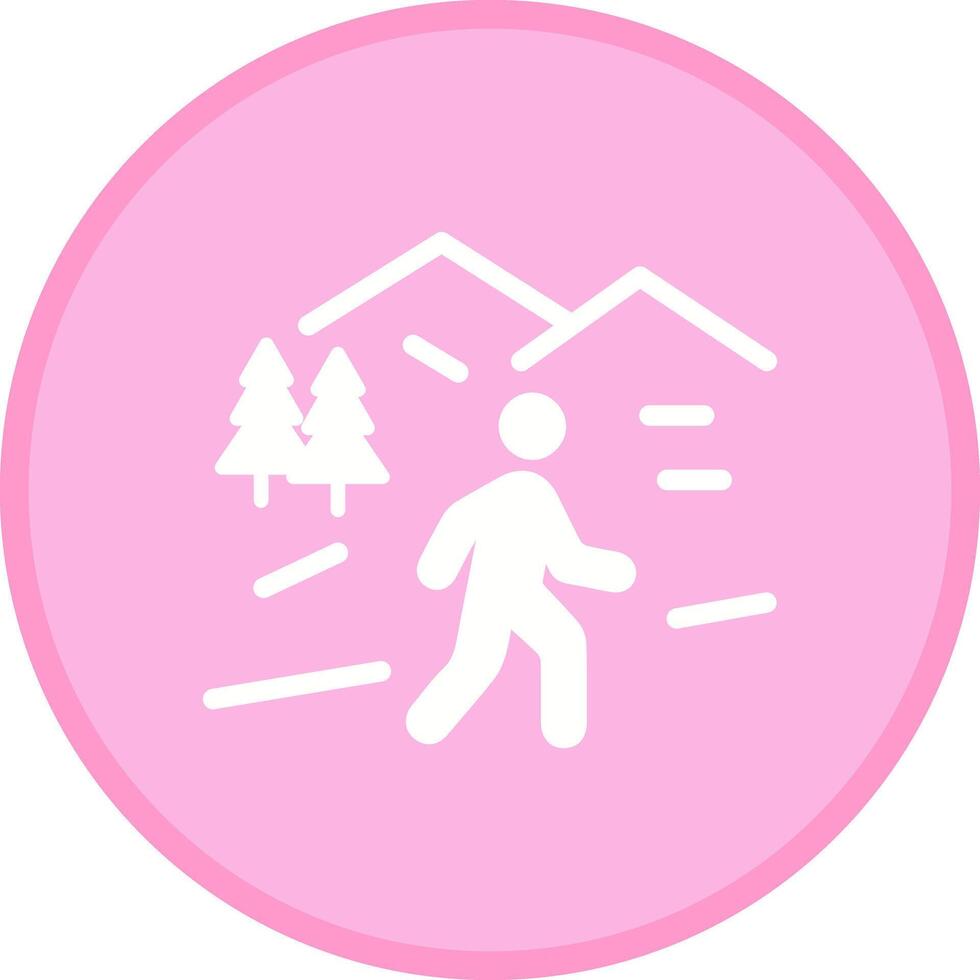 Nature Walk Icon Design vector