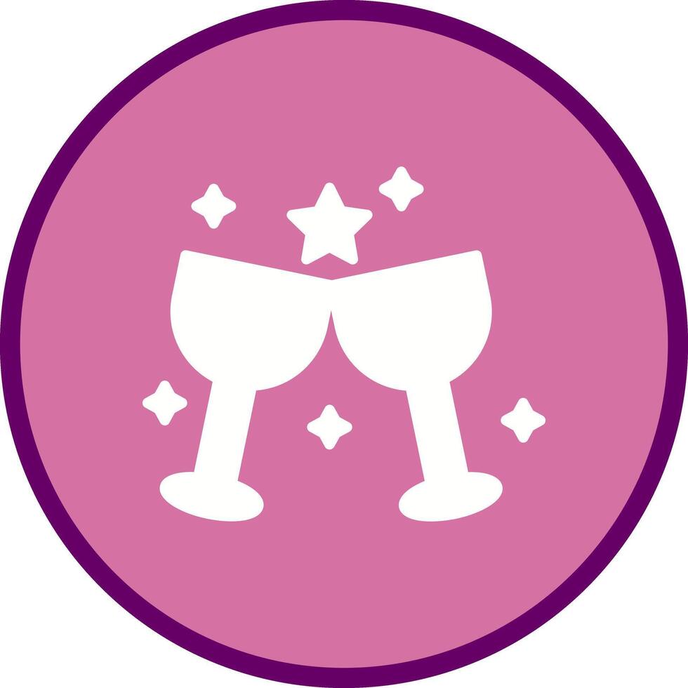 Wine Party Icon Design vector