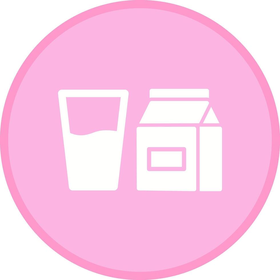 Glass of Milk Icon Design vector