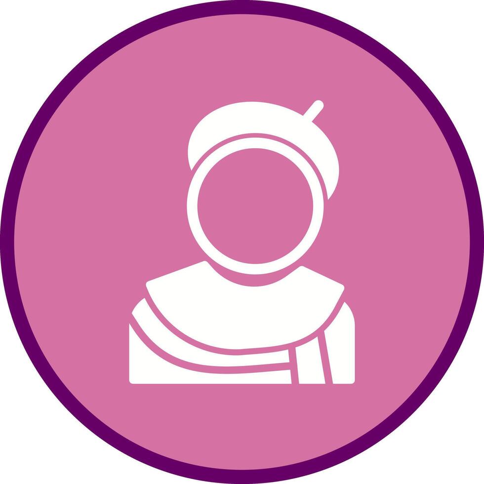 Caricature Artist Icon Design vector