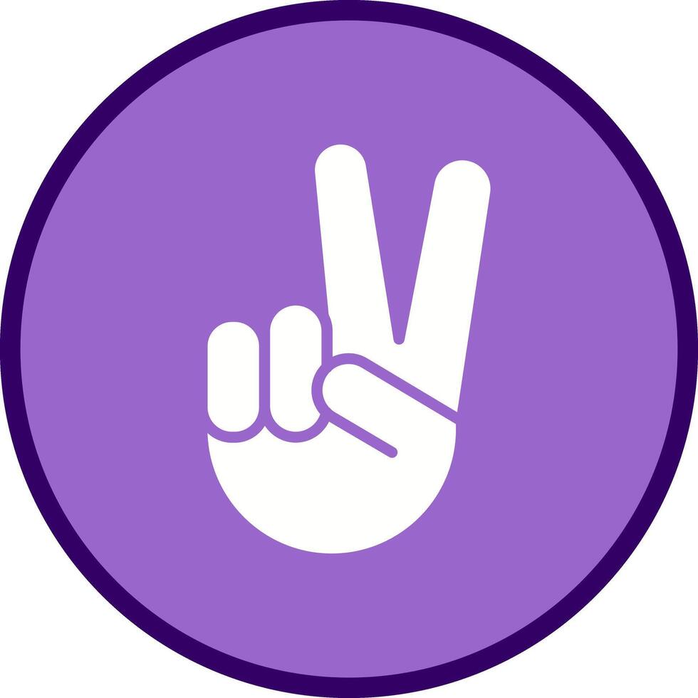 Victory Hand Icon Design vector