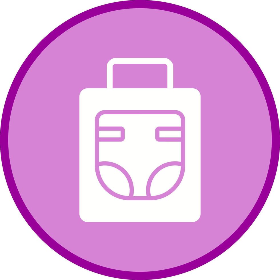 Diaper Bag Icon Design vector