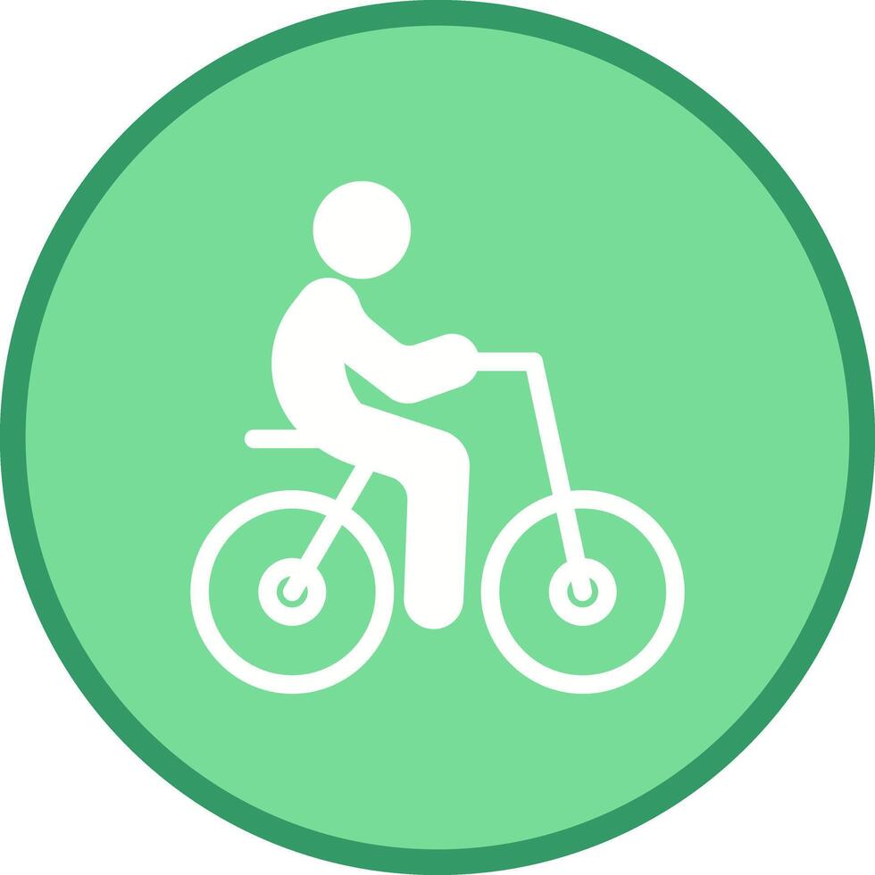 Person Biking Icon Design vector